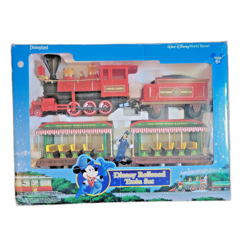 Disney Parks Railroad Train Set Playset Authentic Lights and Sounds READ